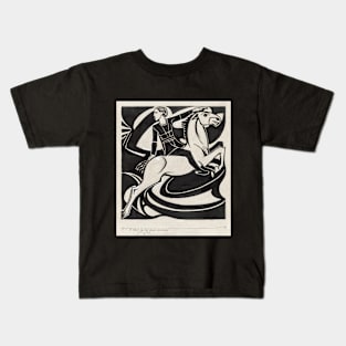 Man on horseback Kids T-Shirt